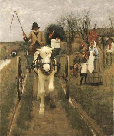 Henry Herbert La Thangue Leaving Home china oil painting image